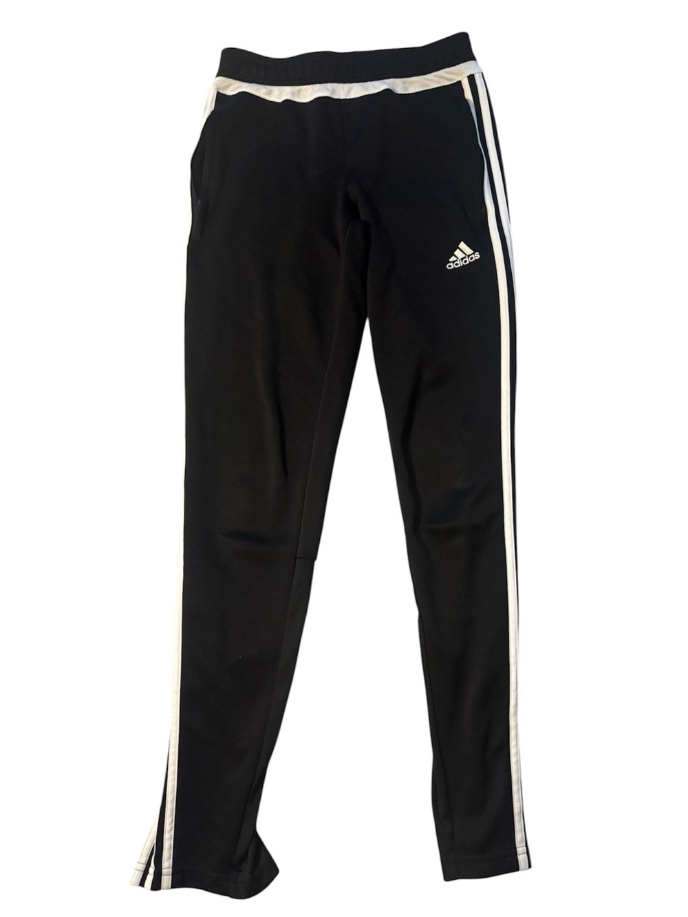 adidas Black Joggers with White Triple Stripes